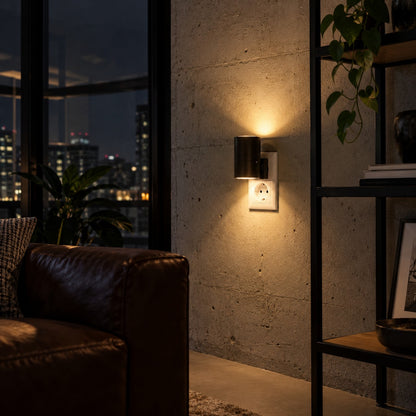 Smart LED-vägglampa med ljussensor