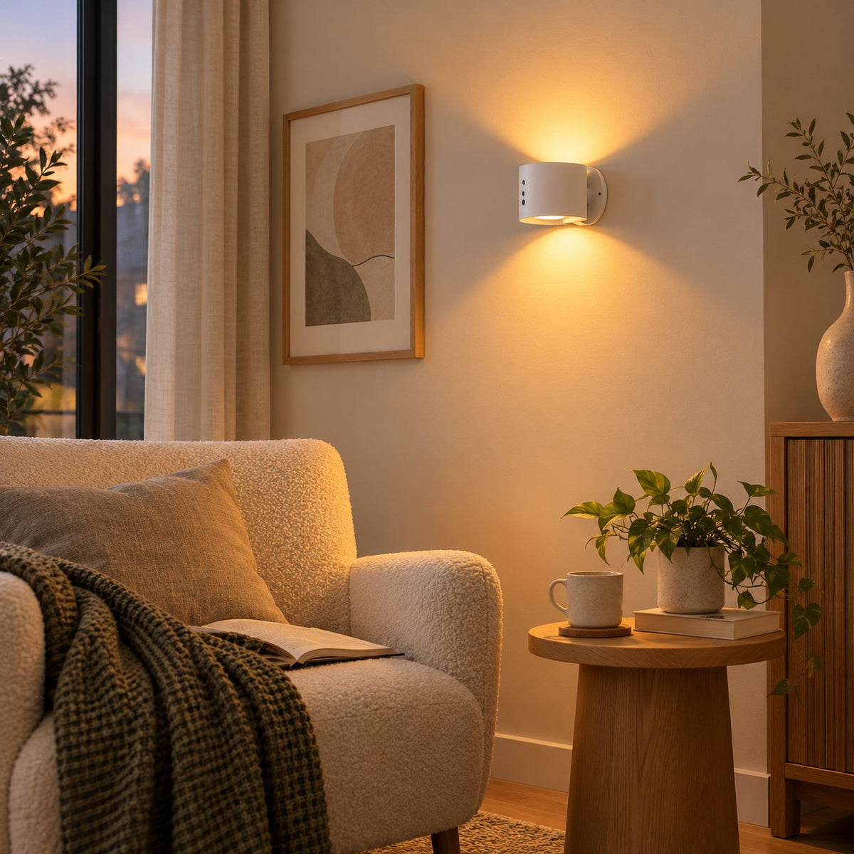 Trådlös vägglampa i premiumdesign